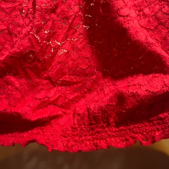 Aeropostale Y2K Fairy Boho Preppy Coquette Cottage Rococo Crop Laced Top Blouse - Picture 4 of 7